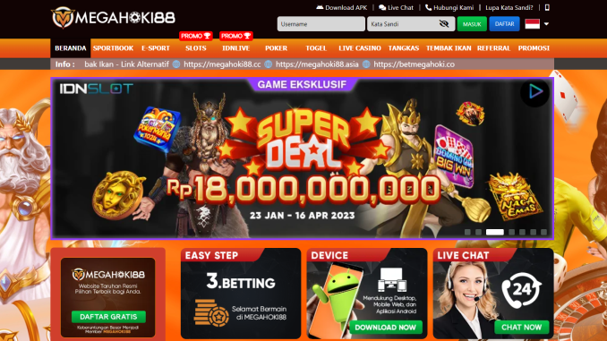 MEGAHOKI88 MEGAHOKI88